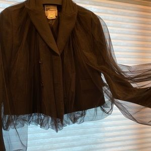 Black double breasted short jacket(almost new)